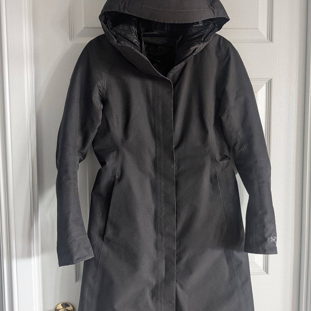 Arc'teryx Patera Parka Insulated Goretex Women's Black Hooded Jacket Down Fill